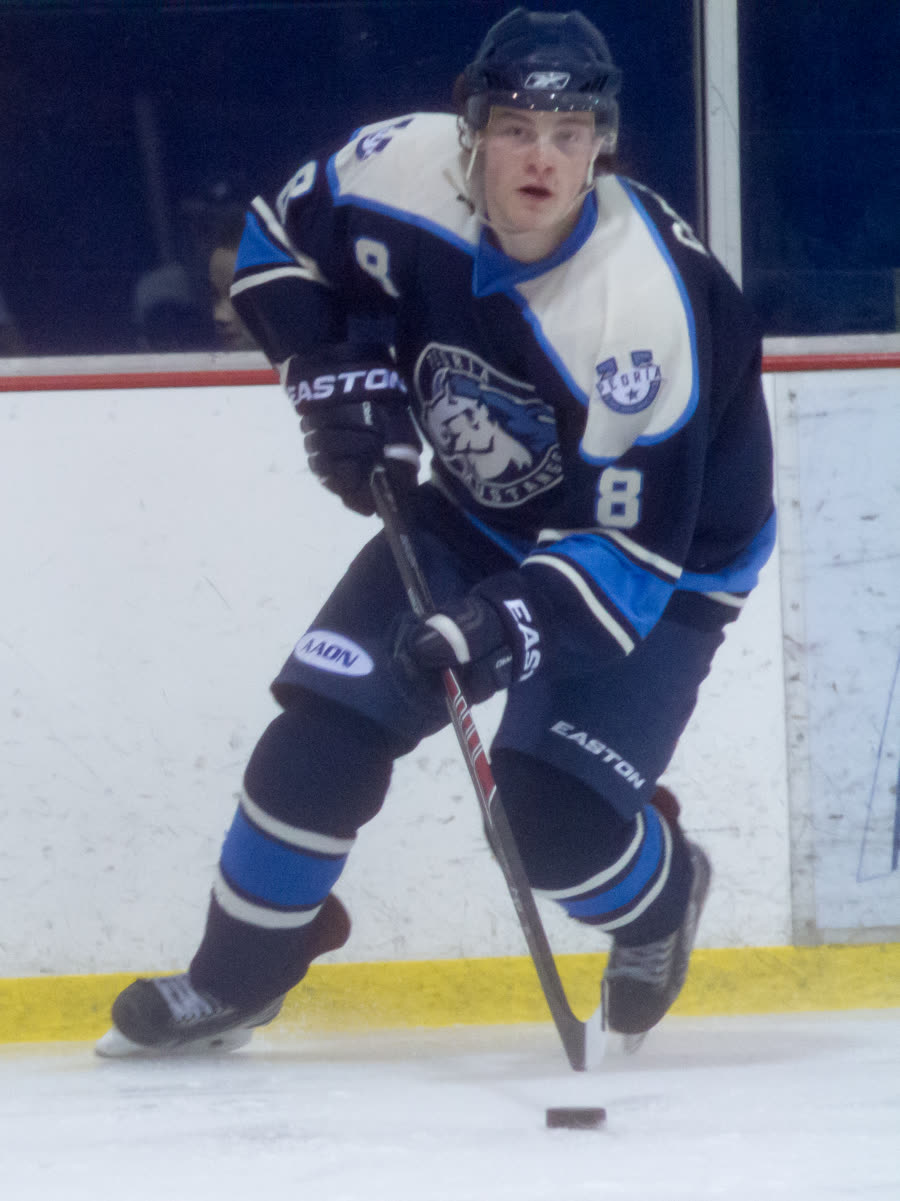 Marshall Gevers playing hockey